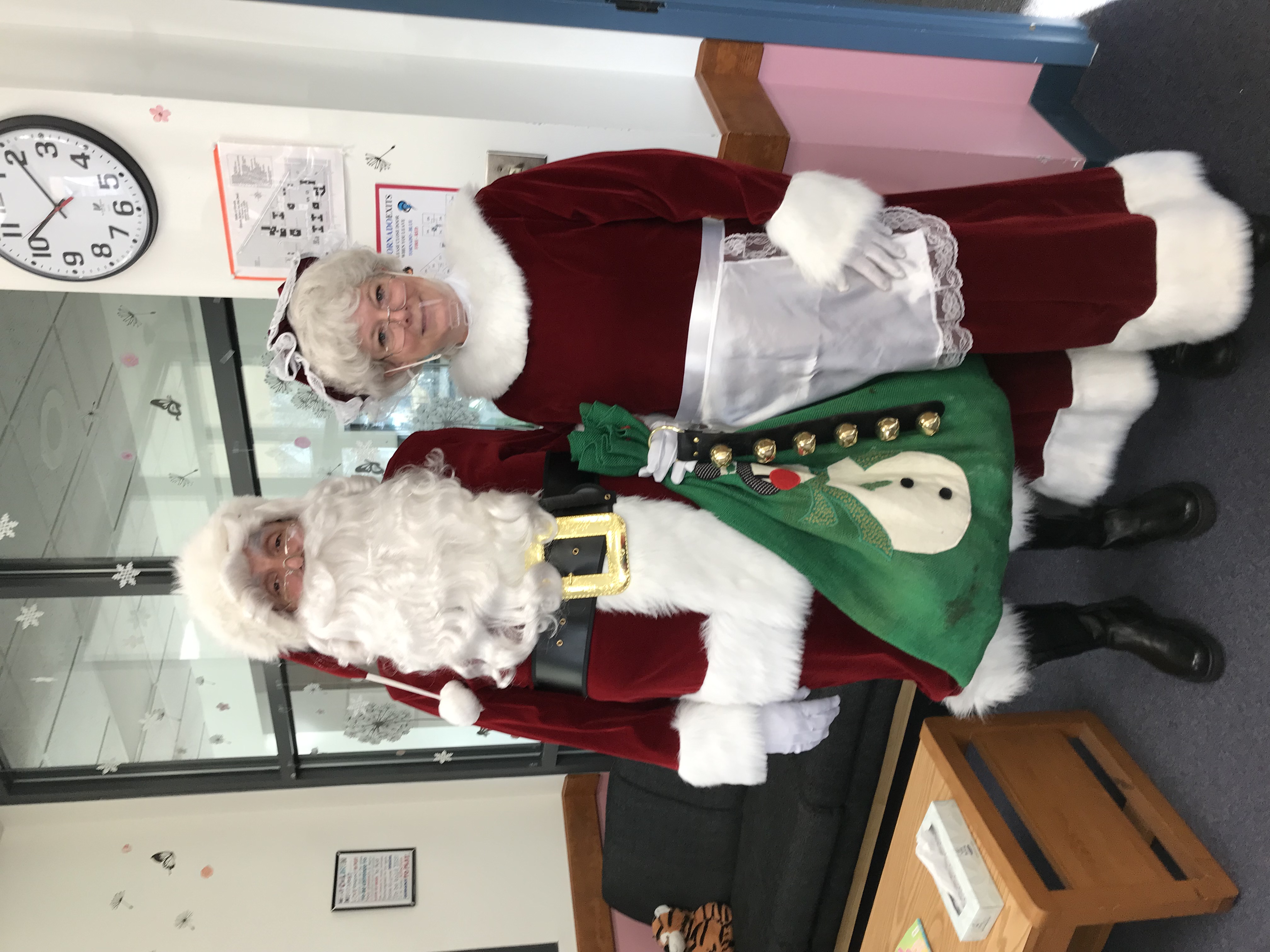 Mr. & Mrs. Claus came to visit students at ISD!